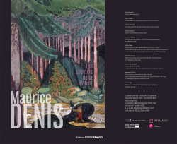 Catalogue de l&#039;exposition &quot;Maurice Denis - Les chemins de la Nature&quot;
