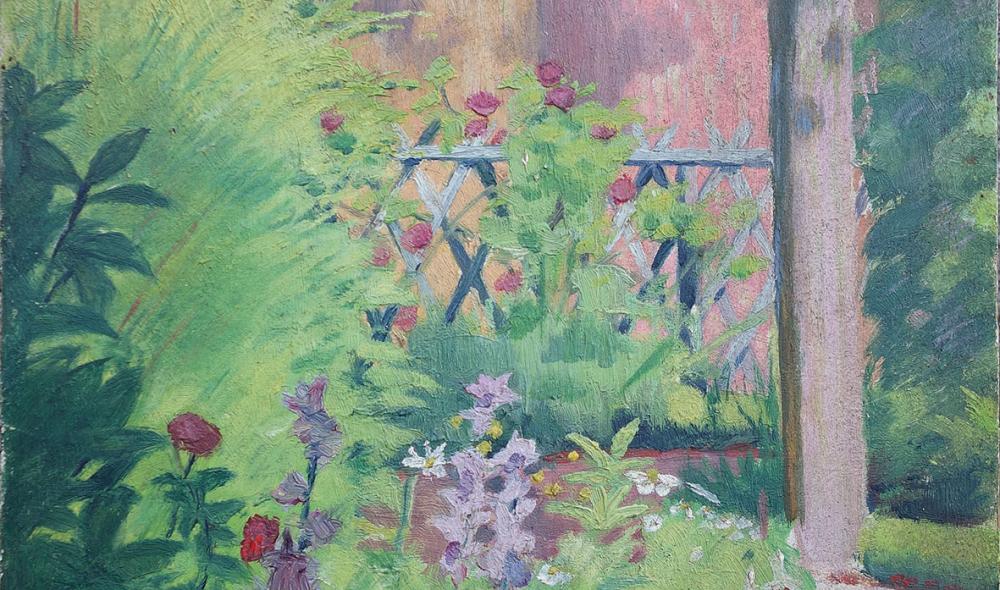 "Vue du jardin de son enfance", vers 1889, Collection particulière